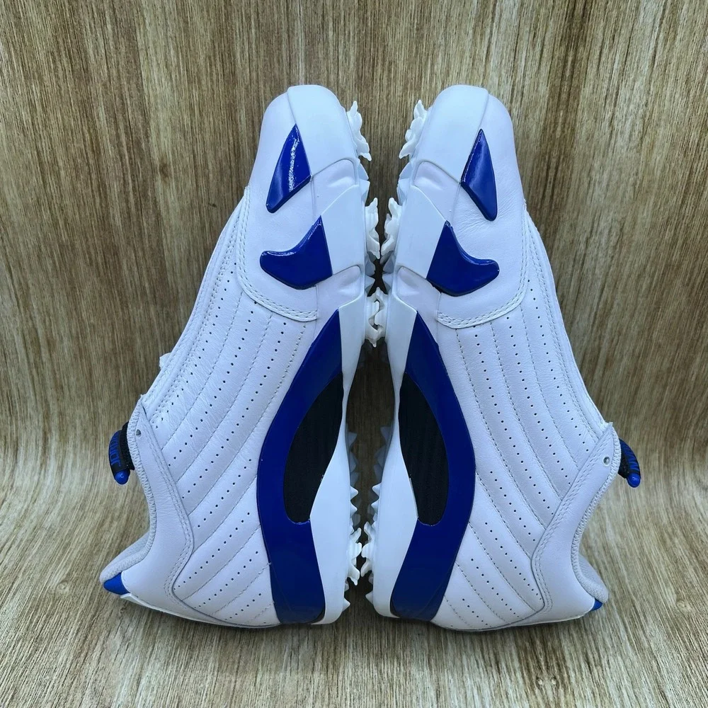 Nike Air Jordan 14 Retro Golf Men's Size 8.5 White Hyper Royal Spiked HJ7710-101
